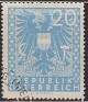 Austria 1945 Coat Of Arms 20 H Blue Scott 441
